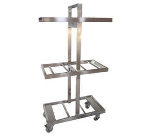 Stainless Steel Hot Box Storage Stand Transportation Cart